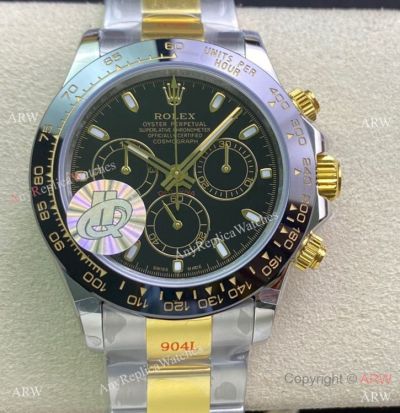 Swiss Grade Rolex Daytona Two Tone 904L Valjoux 7750 Watch 40mm